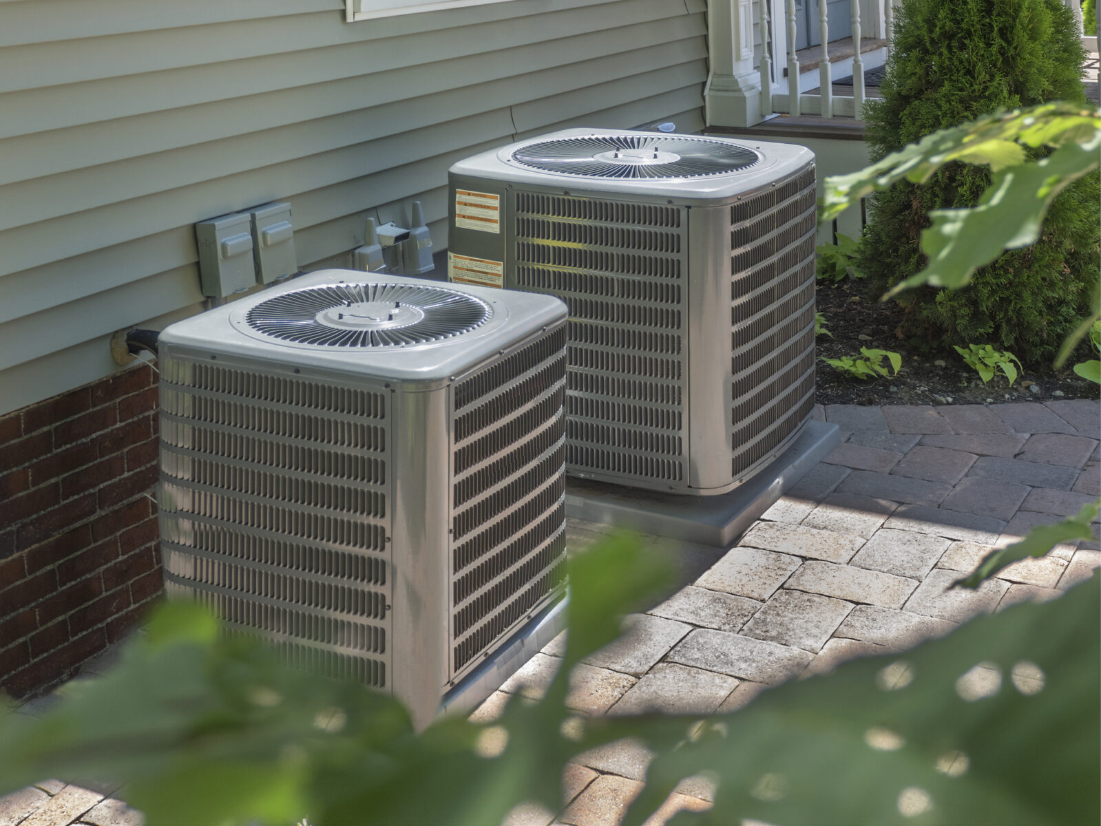 air conditioning system outside Wisconsin home