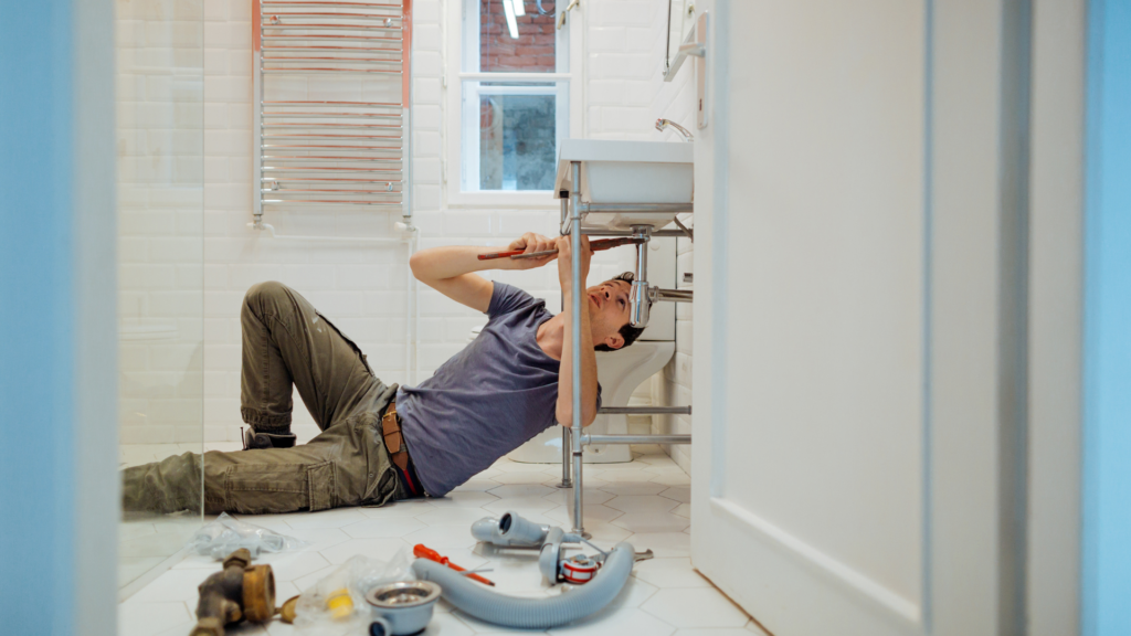 Fixing bathroom Sink