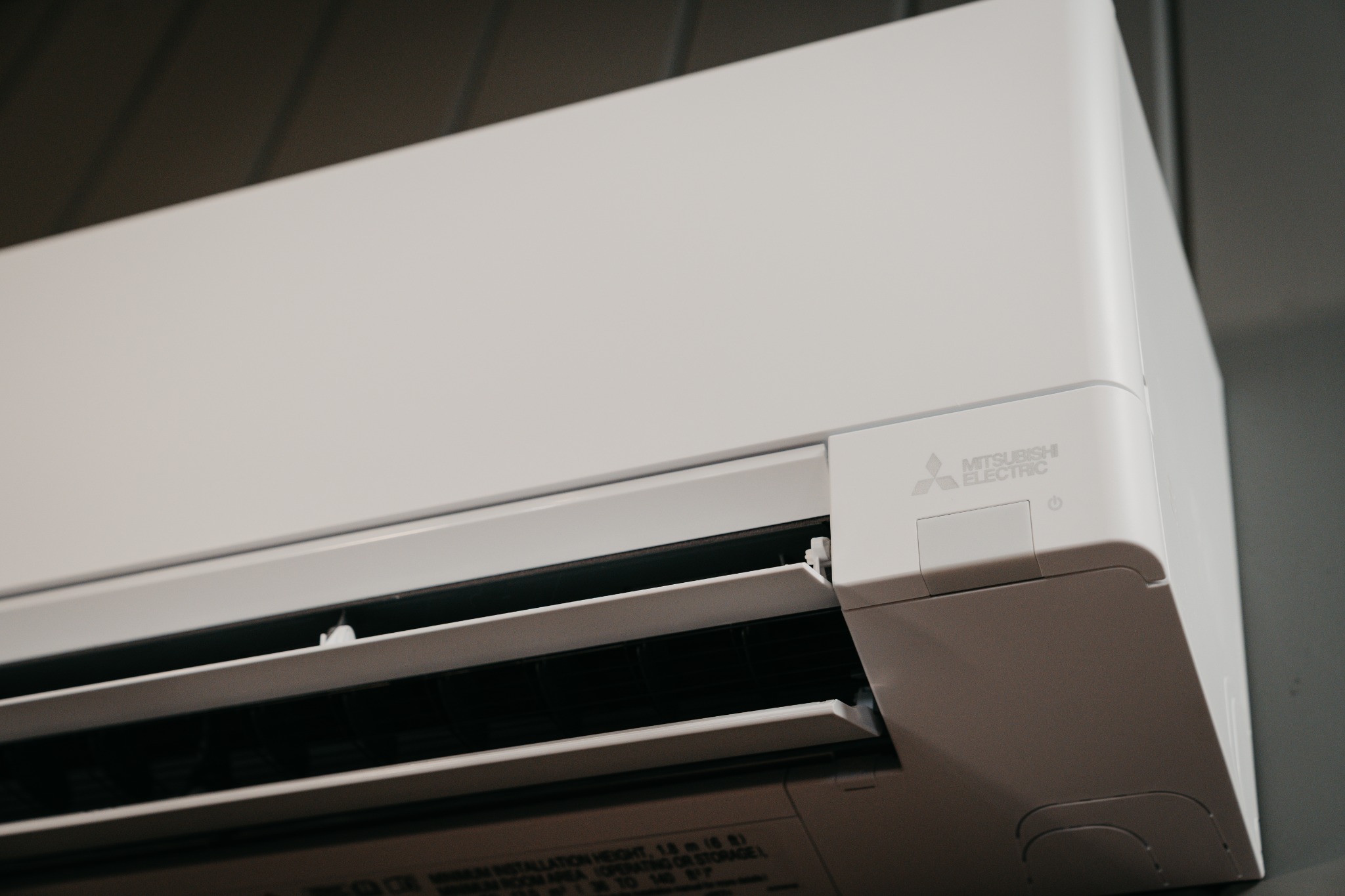 Mitsubishi Ductless Mini-Splits in Southeastern Wisconsin 2 Close-up of a Mitsubishi Electric wall-mounted indoor ductless unit